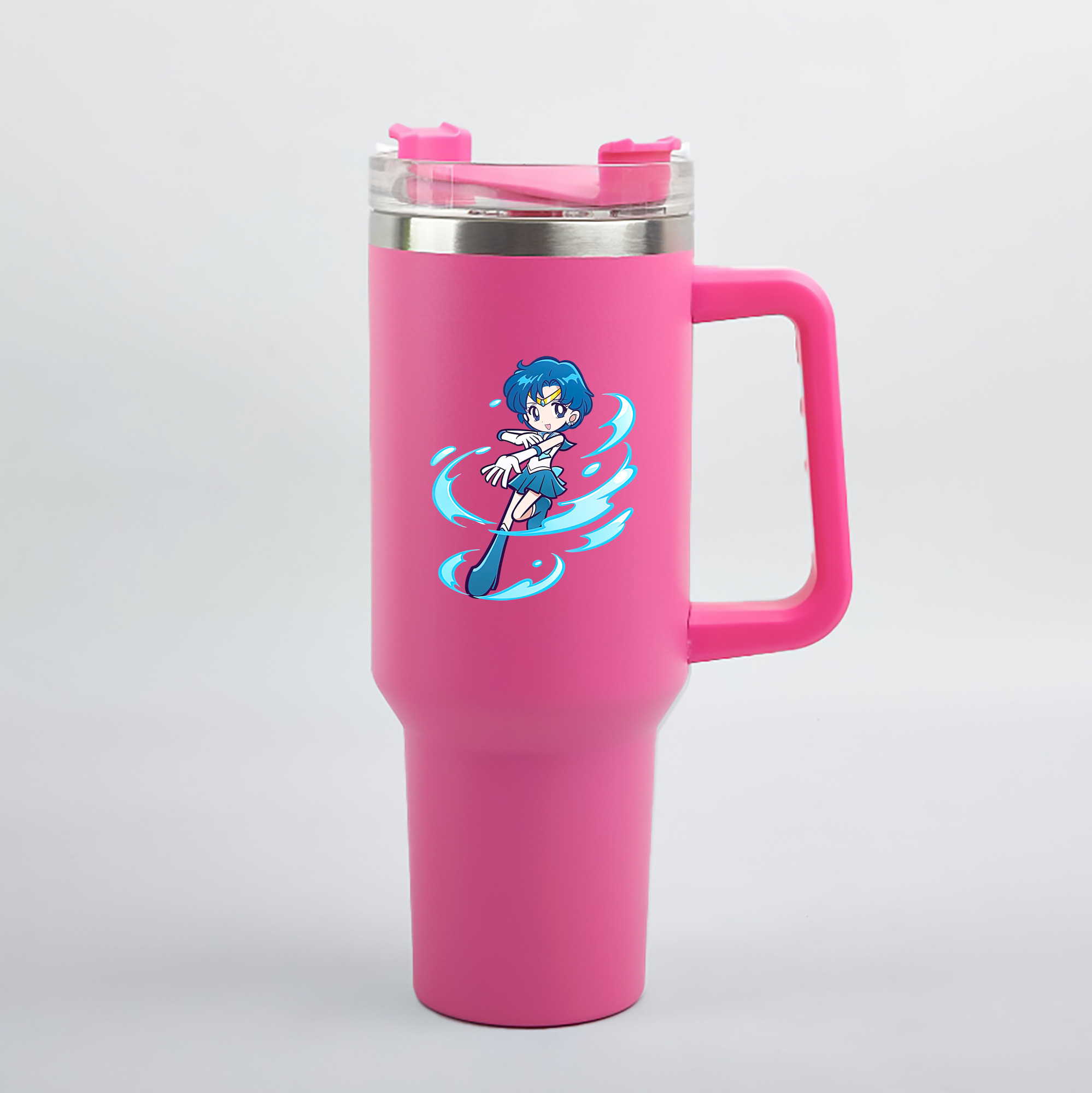 （画像用） 美少女戦士セーラームーン 水野 亜美 みずの あみ Sailor Moon Mizuno Ami 1200mL車用タンブラー（カラープリント）